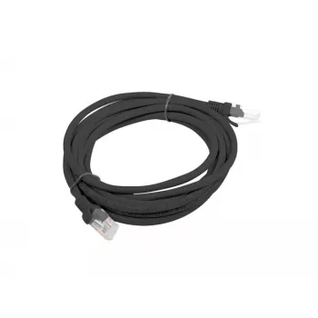 Cabo de rede LANBERG PCU5-10CC-0300-BK U/UTP Cat5e, 3 m, Preto