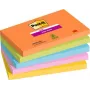 Notas adesivas 3M 655-5SS-BOOS retangular azul - verde - laranja - rosa - amarelo 90 folhas (655-5SS-BOOS)