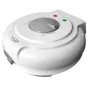 Máquina de waffles Adler AD 3038 – waffle redonda individual, 1500 W, termostato regulável, placas antiaderentes, cinzento/branco