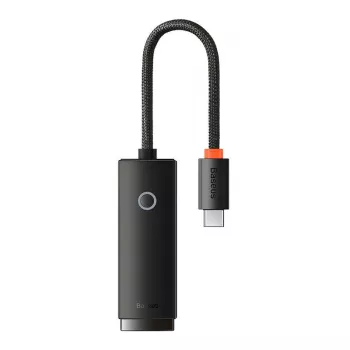 Adaptador de rede Baseus Lite Series USB-C para RJ45 (preto)
