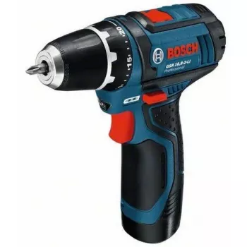 Bosch GSR 10,8-2-LI Professional sem chave preto, azul, vermelho