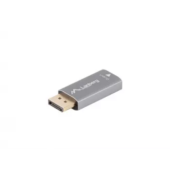 Adaptador de cabo de vídeo Lanberg AD-DP-HD-03 0 m DisplayPort HDMI prateado