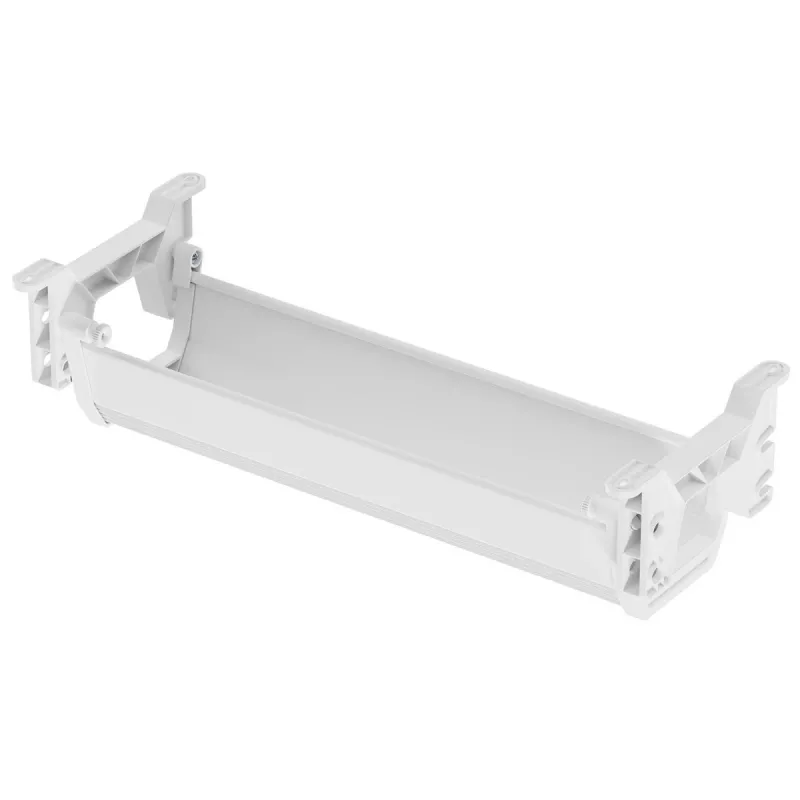 Organizador de cabos/tomadas sob a secretária Maclean, carga máx. 5 kg, branco, MC-106 W