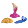 Areia cinética Wonder Factory Never Dry Sand Bag, laranja vermelho