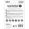 Pilha recarregável NiMH cilíndrica everActive EVHRL14-5000, 1,2 V, 2 unid., 51,5 mm de altura