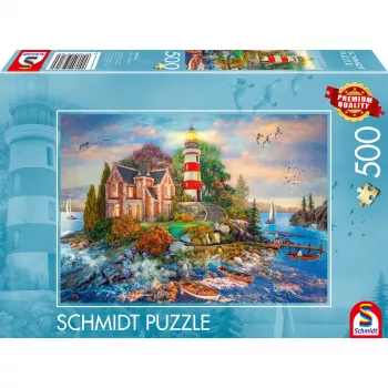 Leuchtturm am Felsen, puzzle 500 peças