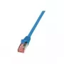 Cabo de rede LogiLink Cat6 S/FTP RJ-45 10 m azul