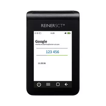 Leitor de cartões ReinerSCT tanJack deluxe preto TFT, modelo 2708200-000, peso 220 kg