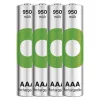 Pilhas R03/AAA NI-MH 950mAh blister 4 unid.