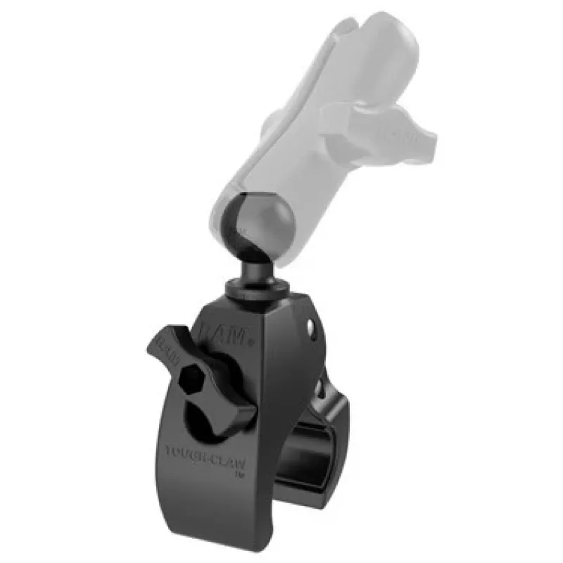 RAM Mounts RAP-B-400U Tough-Claw base de braçadeira pequena com esfera de 1 polegada (2,54 cm), para barras de 0,625–1,14 polegadas