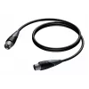 Cabo ficha XLR para conector fêmea XLR Procab 10 m — ligação de áudio simétrica, Procab 1KPCL114