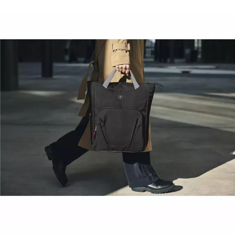 Mala de senhora Wenger SwissGear Motion Vertical Tote 39,6 cm 15,6 polegadas preto