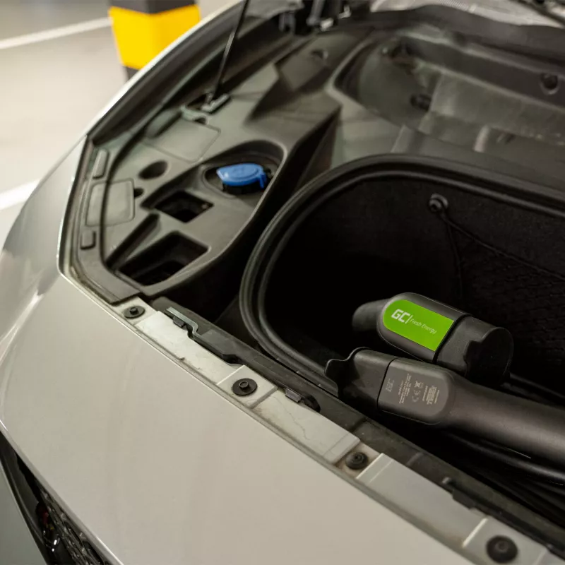 Cabo de carregamento para veículos elétricos Green Cell EV13 preto Type 2 5 m