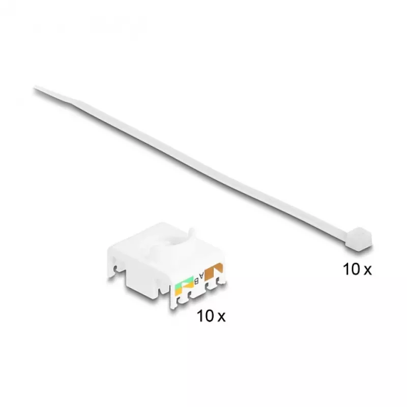 Módulo Keystone DeLOCK 88113 plano RJ-45 azul 10 unid.