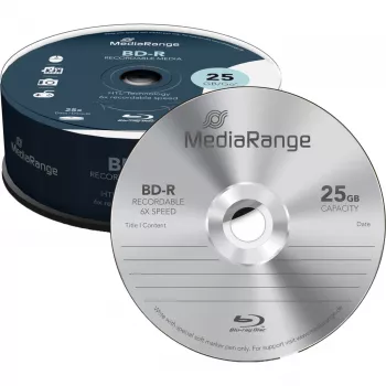 BD-R virgem MediaRange MR514 25 GB 25 unid.