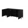Cama Meble NOVA cómoda 155x40x72 cm, preto mate