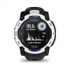 Smartwatch GARMIN Instinct 3,05 cm (1,2 polegadas) AMOLED 45 mm 390x390 px ecrã tátil preto branco GPS 4 GB 53 g pulseira de silicone