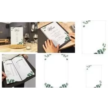 Papel Sigel DP626 A4 90 g/m² branco verde – Papel de impressão e cópia A4, 90 g/m², branco com detalhe verde