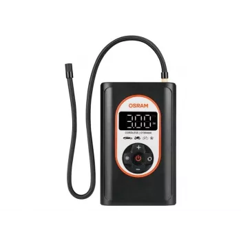Enchedor de pneus Ledvance O4062172306294 — compressor recarregável 12V, 8,3 bar, visor digital