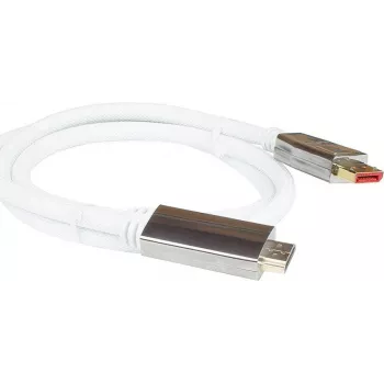 PYTHON PYT M0223 - DP 1.4 para ficha HDMI 2.0 A nylon 4K@60Hz 3 m branco - Digital/Dados - Digital/Visualização/Vídeo