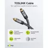 Goobay 65308. Ligação 1: TOSLINK, conector 1 sexo: macho, ligação 2: TOSLINK, conector 2 sexo: macho, material do cabo: