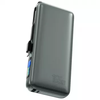 Powerbank 4smarts 541603 — Li‑Ion 20000 mAh, USB‑C + USB‑A, 165W potência total, 5A, cinzento