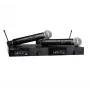 Shure SLXD24DE/SM58-G59 - sistema duplo digital sem fios com dois emissores/microfones de mão (470 – 514 MHz)