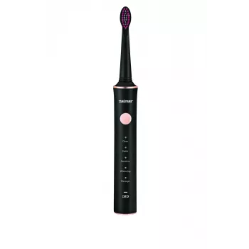 Escova de dentes elétrica ZELMER ZTB2010K preta, recarregável, design compacto