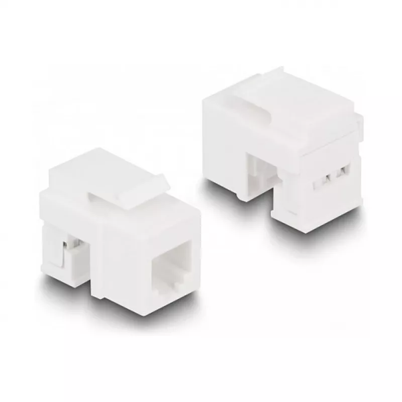 Conjunto Keystone LSA DeLOCK RJ45 RJ11 Cat.6 preto suporte de clipe