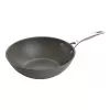 Wok Ballarini 75002-815-0 redondo antracite 30 cm, alumínio, revestimento antiaderente granito/titânio de 6 camadas