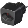 Adaptador de viagem brennenstuhl - adaptador de tomada - preto (1508480)