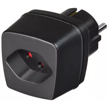 Adaptador de viagem brennenstuhl - adaptador de tomada - preto (1508480)