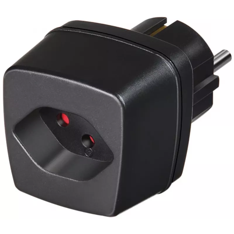 Adaptador de viagem brennenstuhl - adaptador de tomada - preto (1508480)