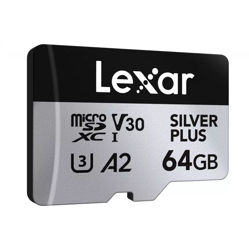 Cartão microSD Lexar 64 GB UHS-I Classe 3 SILVER PLUS