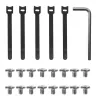 Organizador de cabos para secretária MACLEAN MC-104 W, bandeja de aço de 2 níveis, branco, carga máx. 5 kg, para espessuras de secretária 0,5–5 cm