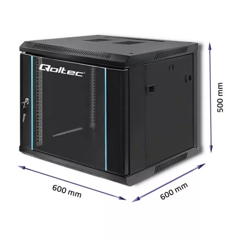 Armário de rede QOLTEC 9U Modelo 54466 – bastidor aberto 9U armário de montagem em servidor/rack
