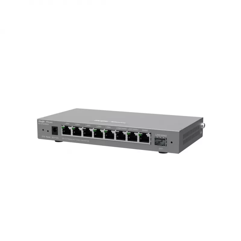 Ruijie Reyee RG-EG209GS router/controlador Gigabit de 9 portas gerido na cloud, 8x GbE, 1x SFP, VPN
