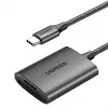 Leitor de cartões UGREEN CM401 USB-C 5 Gb/s, caixa em alumínio, MMCmicro, USB 3.2 Gen 1 Type-C