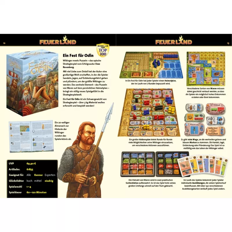 Feuerland 61855 jogo de tabuleiro de estratégia