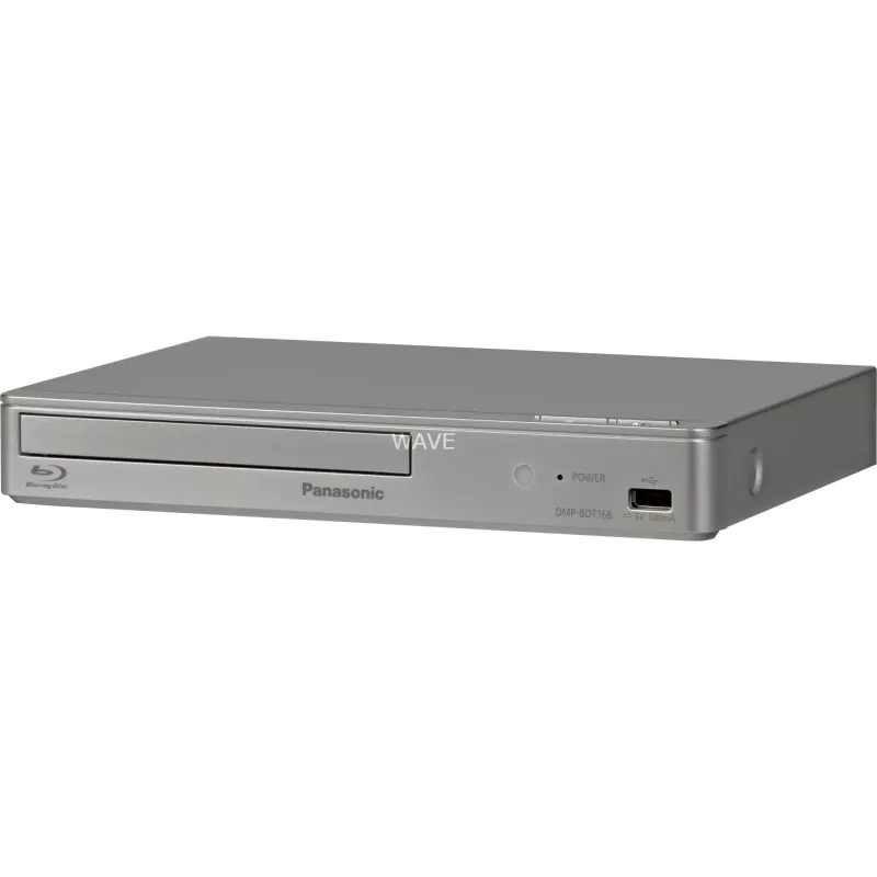 Leitor de Blu-ray Disc Panasonic DMP-BDT168EG DVD-Video, MP3, WMA, JPEG, WAV, XviD, AAC, AVCHD, MKV, CD-DA, FLAC, MPO, BD-MV, ALAC porta USB