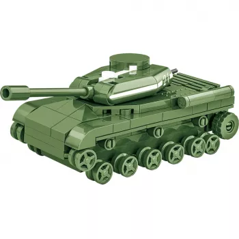 Conjunto de construção Cobi modelo IS-2, tanque da 2.ª Guerra Mundial, 130 peças, idade recomendada 6+
