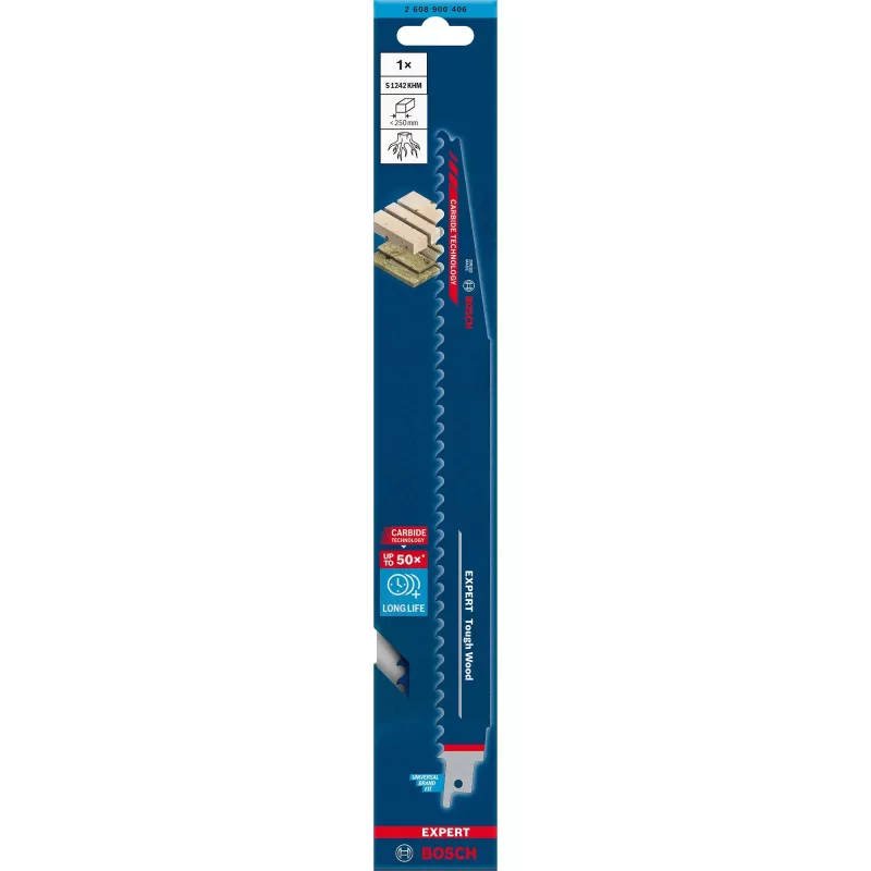 Bosch 2 608 900 406 Lâmina de serra tico-tico/decoupage/sabre Carbide
