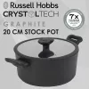 Panela Russell Hobbs RH01863EU7 20 cm Crystaltech panela em aço inoxidável com tampa de vidro
