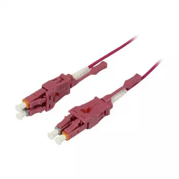 Cabo de patch de fibra ótica 2 fibras 1,5 m LC-LC 50/125 µm OM4 Uniboot rotativo Push/Pull AD 2 mm - cabo - fibra multimodo (S215552)