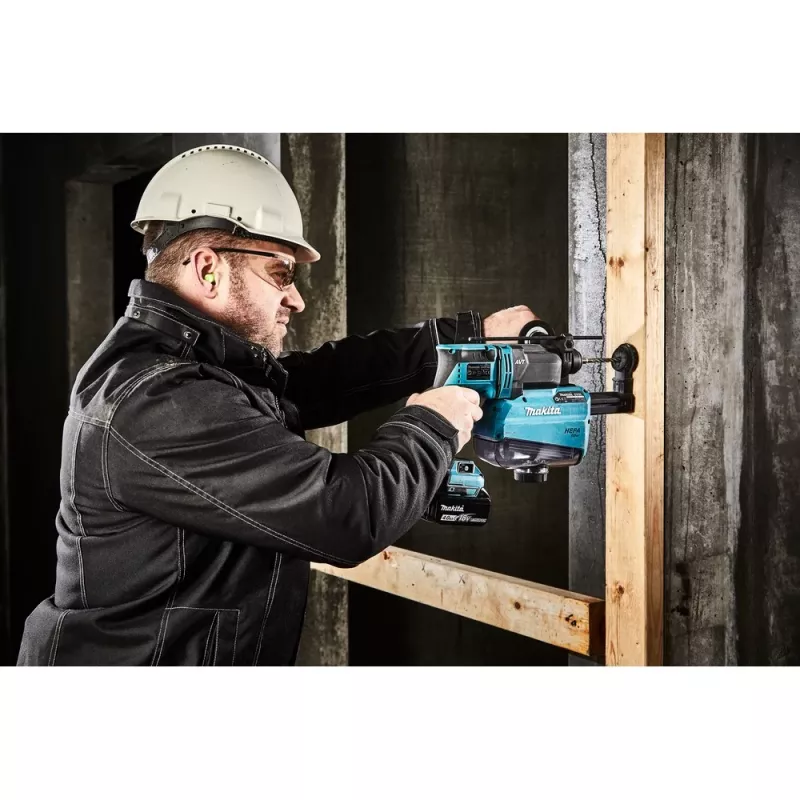 Martelo combinado a bateria DHR182ZU, 18 Volts, martelo perfurador azul/preto, Bluetooth, sem bateria e carregador
