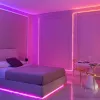 Fita LED Twinkly TWD200STP-TEU faixa interior multicolorida, 5 cm de espaçamento, IP20, cabo transparente