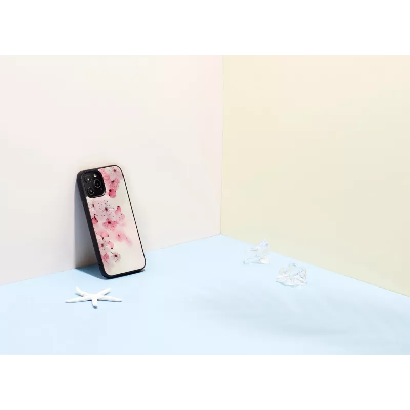 Capa de proteção iKins para Apple iPhone 12 Pro Max – design flores de cerejeira