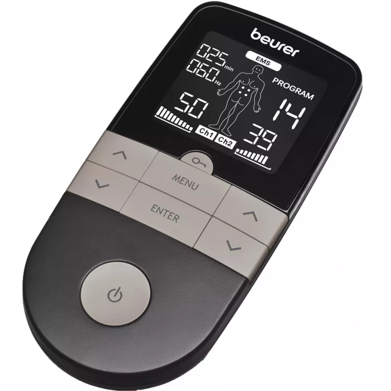 Aparelho de eletroestimulação TENS/EMS Beurer EM 1 RELIEF+ (modelo 60428) antracite