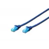 Cabo de rede patch DIGITUS Digitus CAT 5e U/UTP, 5 m, U/UTP, RJ-45 – azul