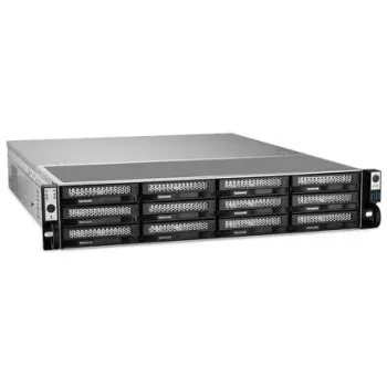 TerraMaster U12-500 Plus NAS em rack (2U) Intel® Core™ i7 16 GB DDR5 0 TB cinzento